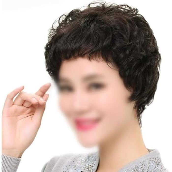 DILLARDS Short Black Wavy Wig Natural Looking Stylish Heat Hair - Image 3